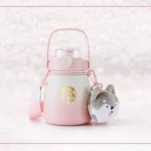 Brand New Starbucks Cold Cup with Straps Pink Christmas Gift